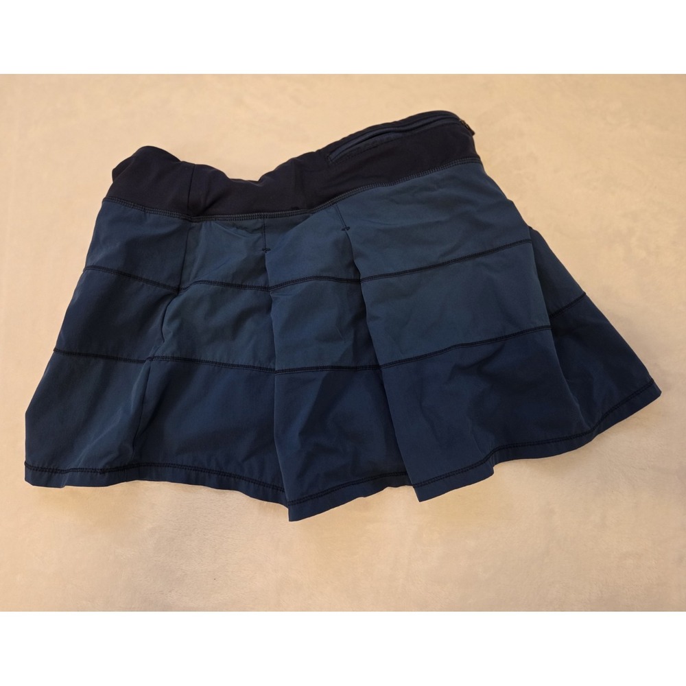 092 MEC Women's Blue Athletic Tennis Skirt US 4 Pull-On Short Stretch Pockets